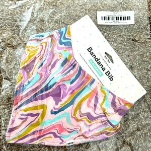 Little Sleepies marble bandana bib
